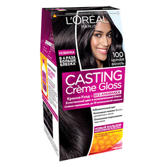 Крем-краска для волос `LOREAL` `CASTING` GLOSS тон 100 (черная ваниль)
