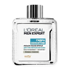 Лосьон после бритья `LOREAL` `MEN EXPERT` ГИДРА СЕНСИТИВ Восстанавливает и увлажняет (для чувствительной кожи) 100 мл