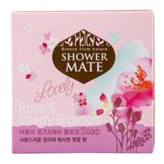 Мыло туалетное `KERASYS` Роза и вишневый цвет 100 гр