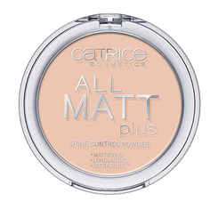Пудра для лица компактная `CATRICE` ALL MATT PLUS матирующая тон 010 (transparent)