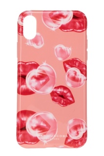 Розовый чехол для iPhone X Marc Jacobs