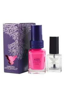 Лак для ногтей KISS Lollipop Pink Lacquer Culture / "Розовый леденец", 12 ml + Bond-подготовка к покрытию лаком, 9 ml Christina Fitzgerald