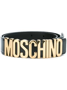 ремень с бляшкой-логотипом Moschino