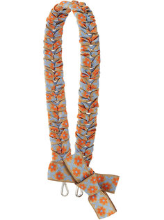 плетеная лямка для сумки с цветочным принтом Fendi