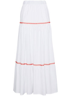 Maxi tiered skirt with embroidery Jour/Né
