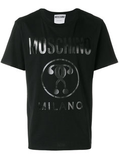 футболка с виниловым принтом Moschino