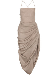 платье с драпировкой Jacquemus