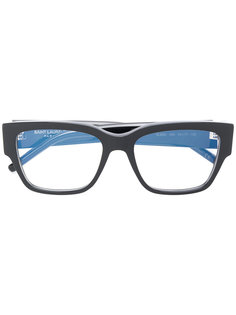 классические квадратные очки Saint Laurent Eyewear