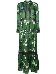 платье-рубашка с цветочным принтом Self-Portrait