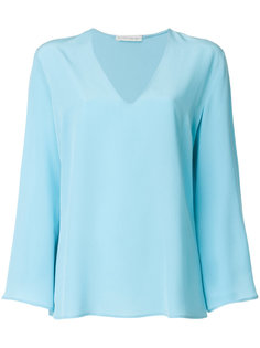 блузка с V-образным вырезом и рукавами клеш  Etro