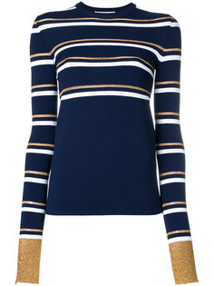 пуловер слим в полоску  Cédric Charlier