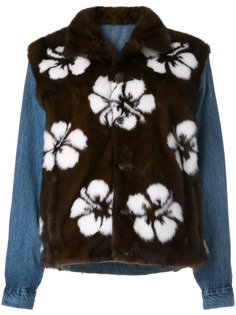 куртка с многослойным дизайном и цветочным принтом Simonetta Ravizza