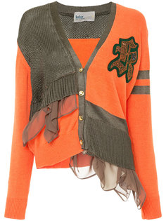 мешковатый лоскутный кардиган Kolor