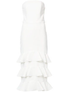 ruffled strapless dress Christian Siriano