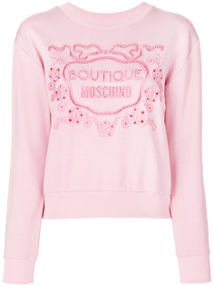 свитер с логотипом Boutique Moschino