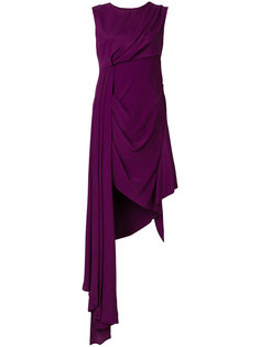 асимметричное платье с драпировкой  Off-White