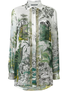 блузка с длинными рукавами и цветочным принтом  Alberta Ferretti