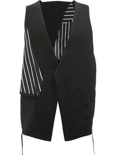 asymmetric striped vest Cedric Jacquemyn