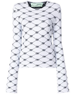трикотажный топ с логотипом  Off-White