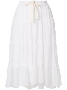 присборенная юбка со вставками  See By Chloé