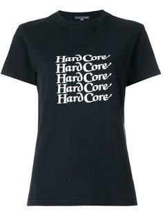 футболка с надписью HardCore Alexa Chung
