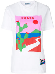 футболка с логотипом  Prada