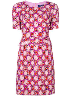 платье в цветочную клетку Emilio Pucci