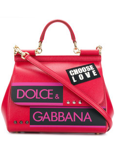 сумка-тоут Sicily с логотипом Dolce & Gabbana
