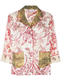 блузка с цветочным принтом Pierre-Louis Mascia