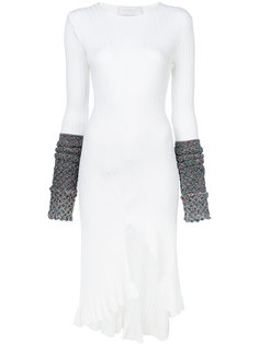платье миди с контрастными манжетами Esteban Cortazar