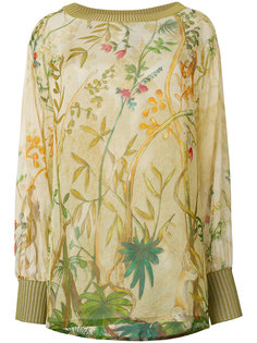 блузка с цветочным принтом  Alberta Ferretti