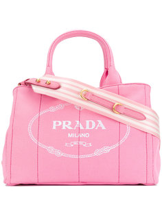 сумка-тоут с логотипом Giardiniera Prada