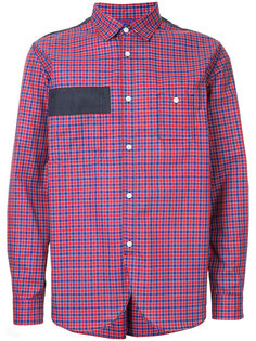 рубашка в клетку с нашивкой Junya Watanabe Comme Des Garçons Man