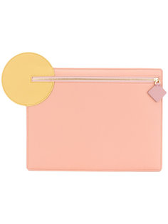 Aplin geometric detail clutch Roksanda