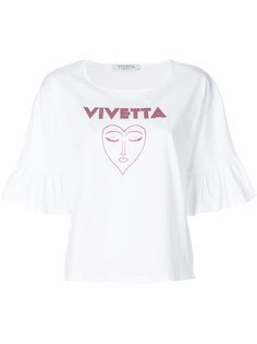 укороченная футболка с баской Vivetta
