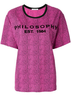 футболка с принтом-логотипом Philosophy Di Lorenzo Serafini