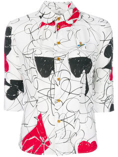рубашка с абстрактным принтом  Vivienne Westwood