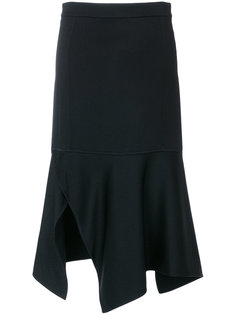асимметричная юбка с разрезом  Victoria Beckham
