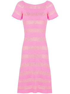 полупрозрачное трикотажное платье  Moschino