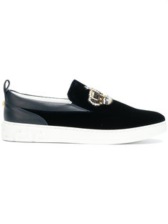 crown embroidered sneakers Versace