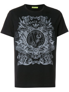 футболка Baroque с логотипом Versace Jeans