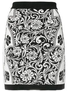 юбка с жаккардовым узором  Balmain