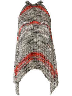плиссированная блузка дизайна "колор-блок" Missoni
