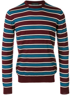 полосатый пуловер с круглым вырезом Prada
