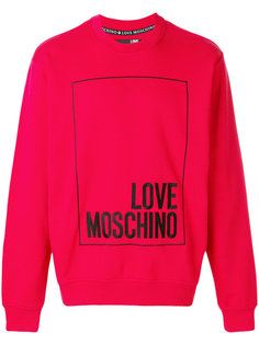 толстовка с принтом-логотипом Love Moschino