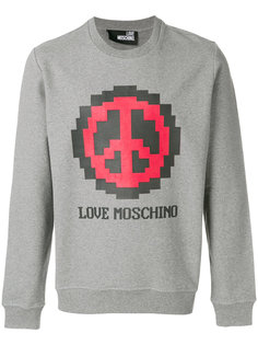 толстовка с принтом пацифика Love Moschino