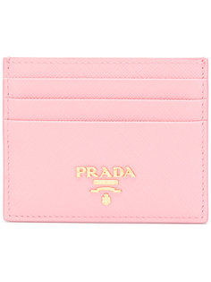 визитница с бляшкой с логотипом  Prada