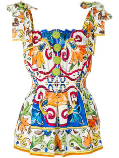 блузка с принтом Majolica Dolce & Gabbana