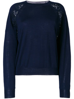 свитер с кружевной вставкой  Chloé