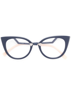 очки в оправе "кошачий глаз" Fendi Eyewear